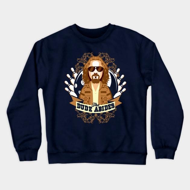 The Dude Abides Crewneck Sweatshirt by TomTrager